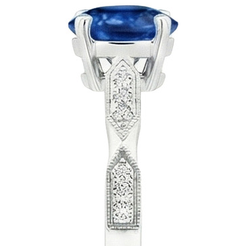 echter round diamant 2.25Karat ring Draufsicht