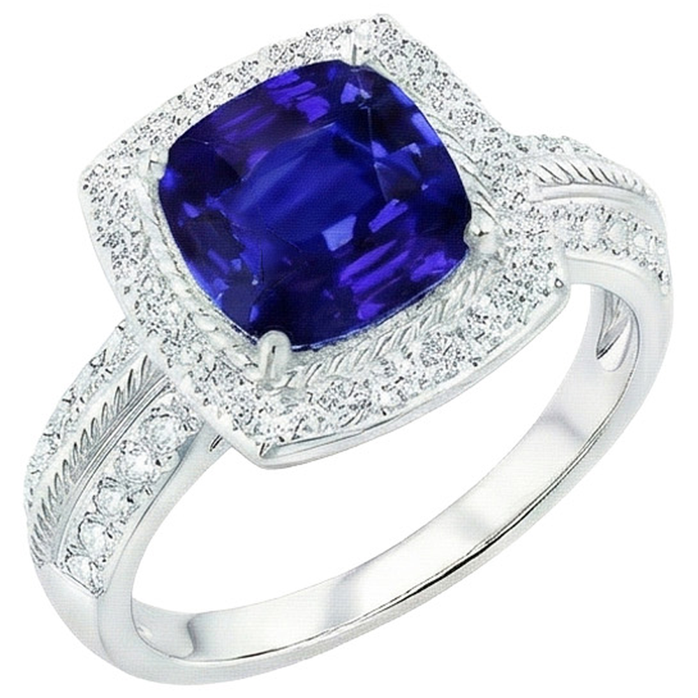 echter round diamant 3.25Karat ring Detailansicht