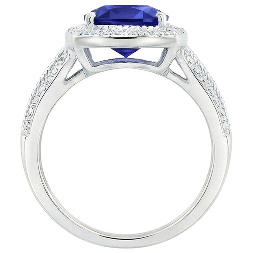 echter round diamant 3.25Karat ring auf Weiß