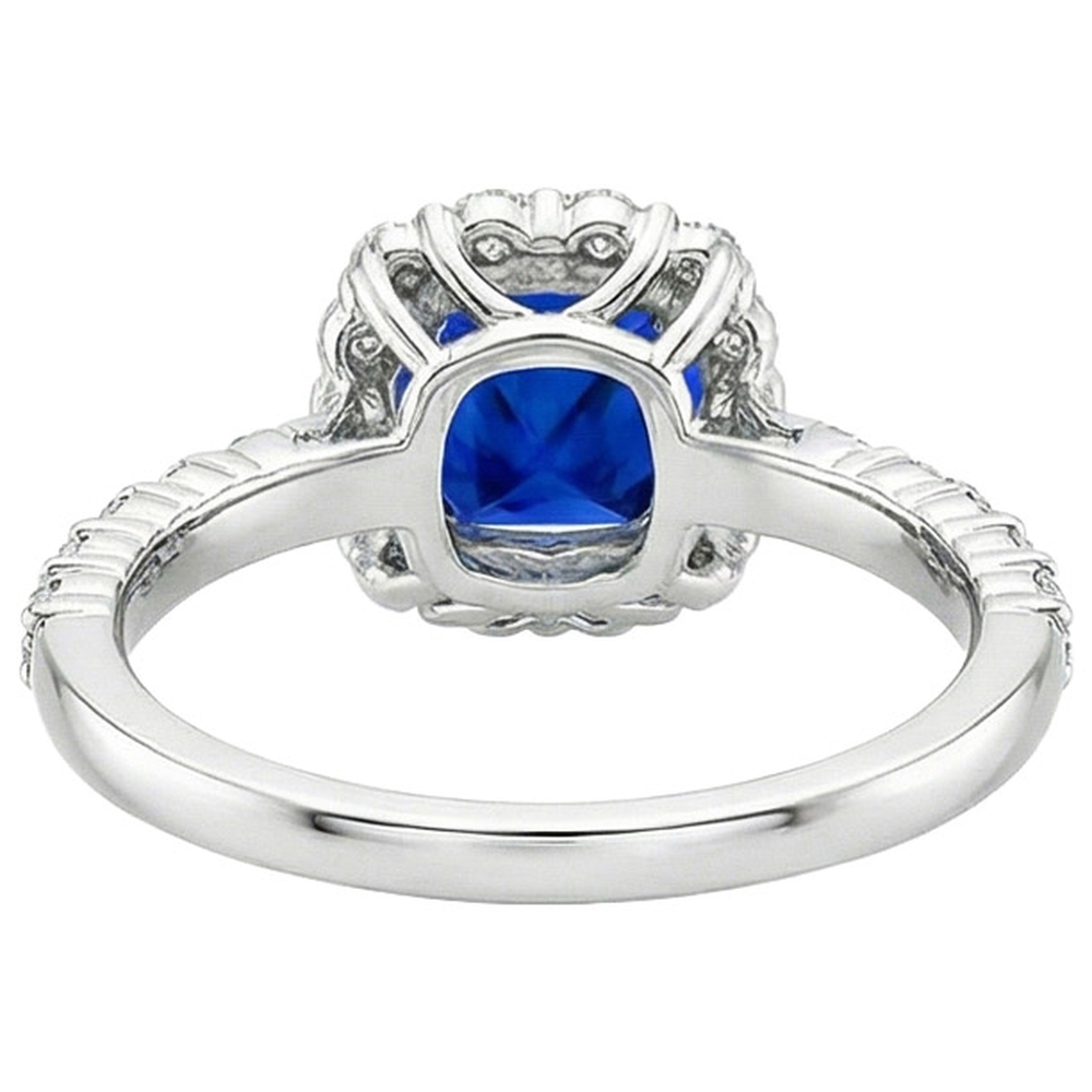 echter round diamant 3.25Karat ring auf Weiß