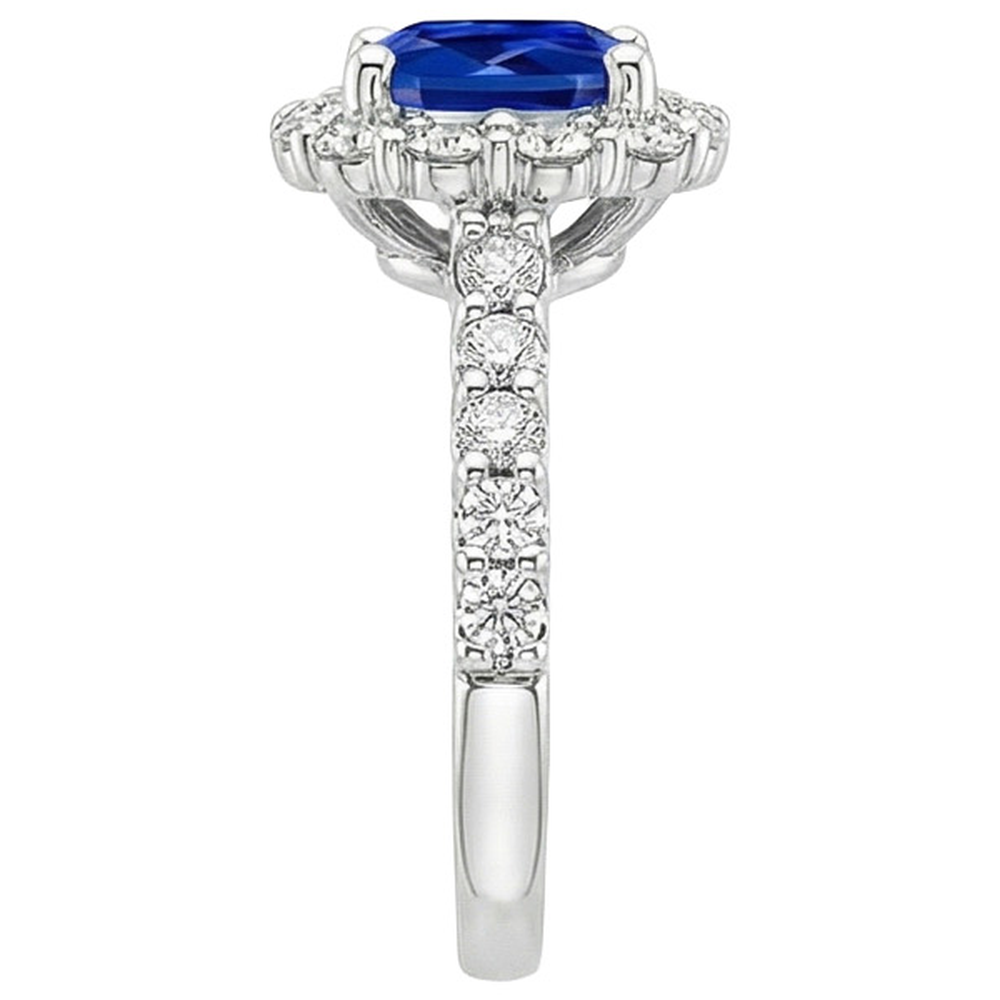 echter round diamant 3.25Karat ring Profilansicht