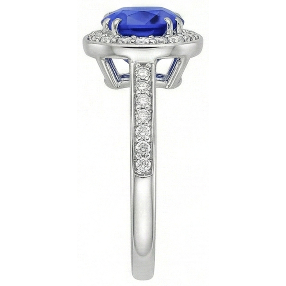 echter baguette diamant 3Karat ring Draufsicht