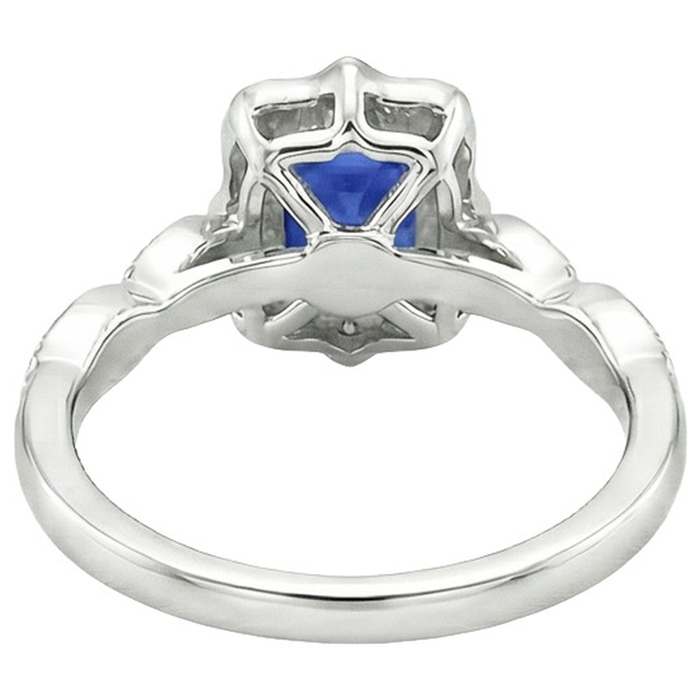 echter round diamant 4Karat ring Draufsicht