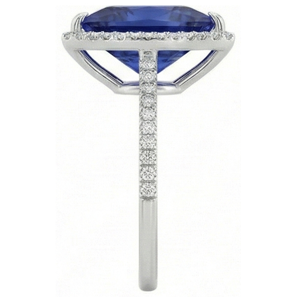 echter trillion diamant 4Karat ring Draufsicht