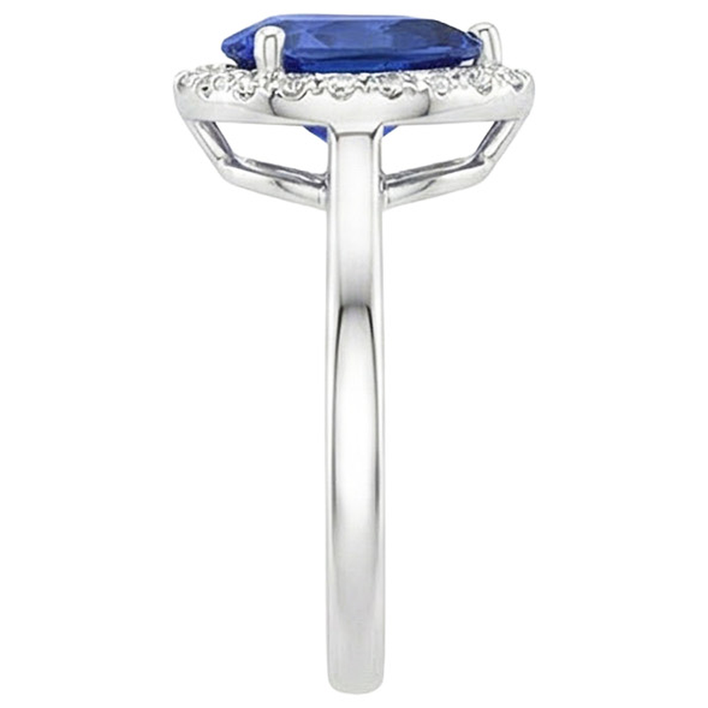 echter round diamant 4Karat ring auf Weiß