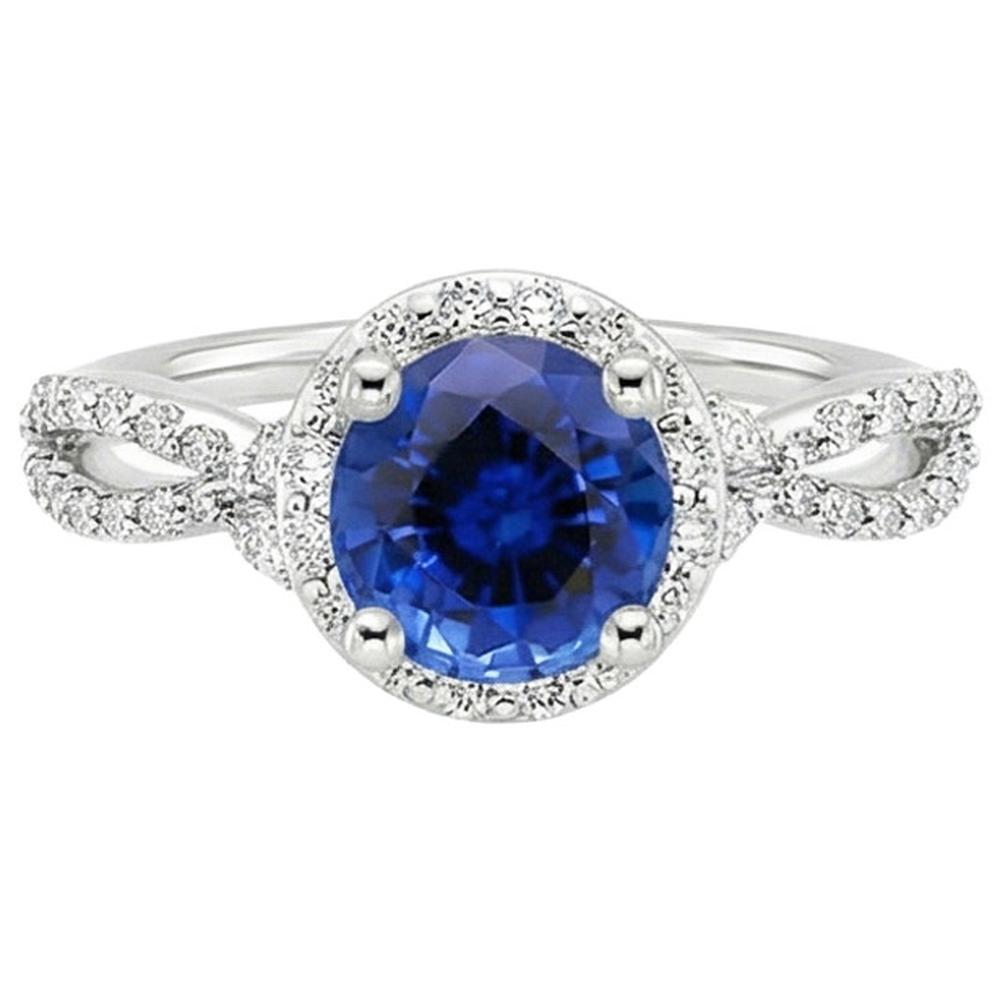 echter round diamant 3Karat ring Seitenansicht