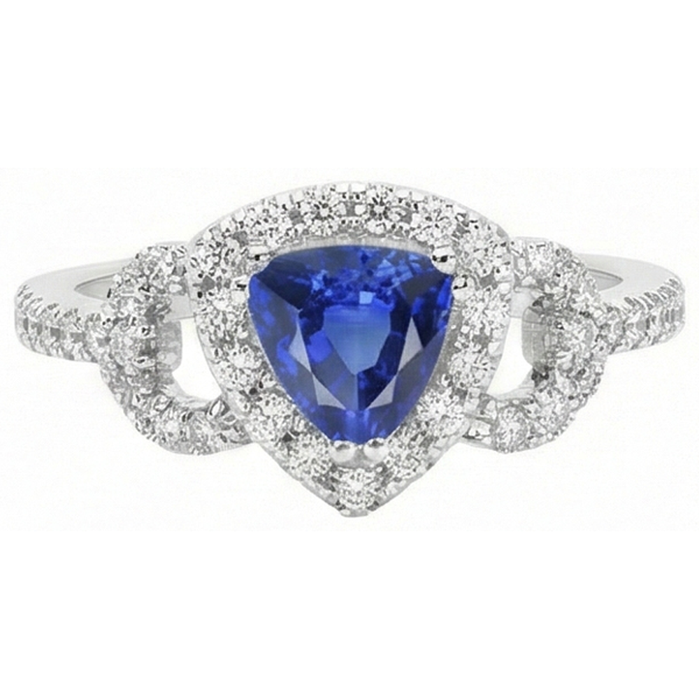 echter trillion diamant 3Karat ring Seitenansicht