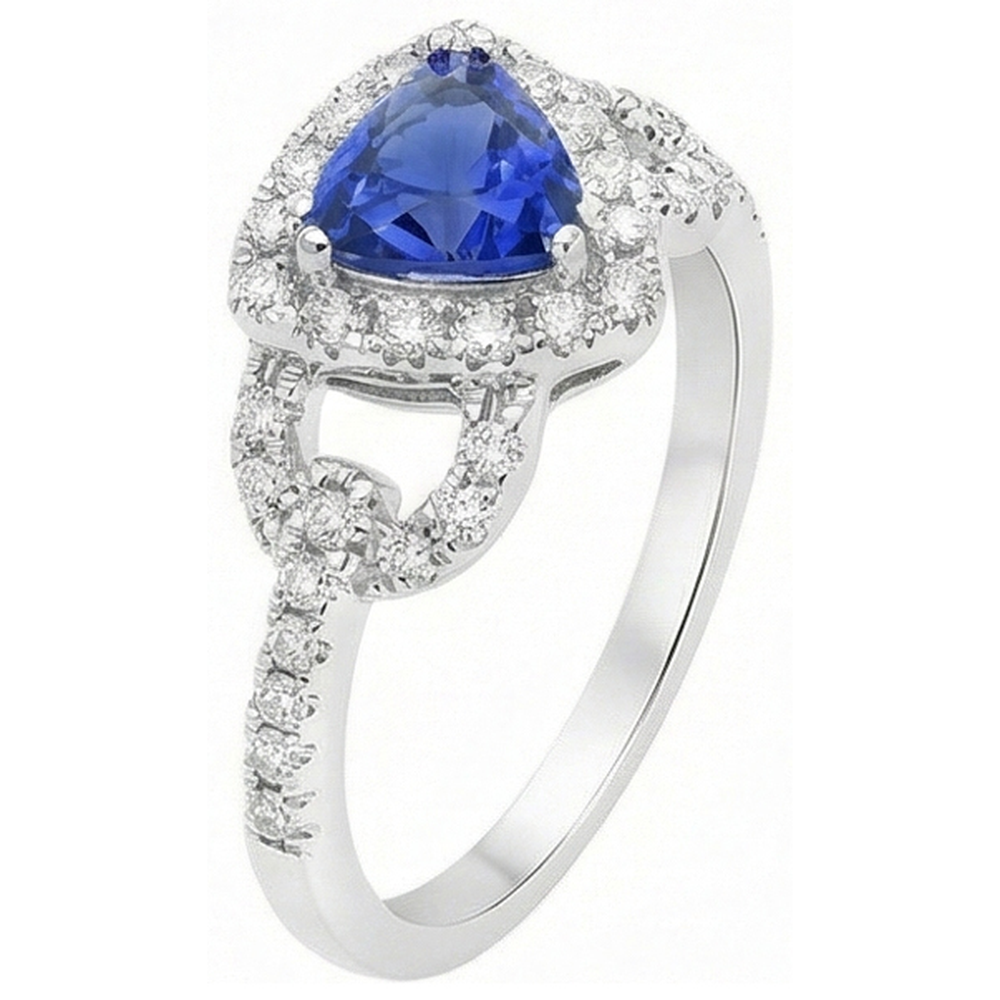 echter trillion diamant 3Karat ring Detailansicht