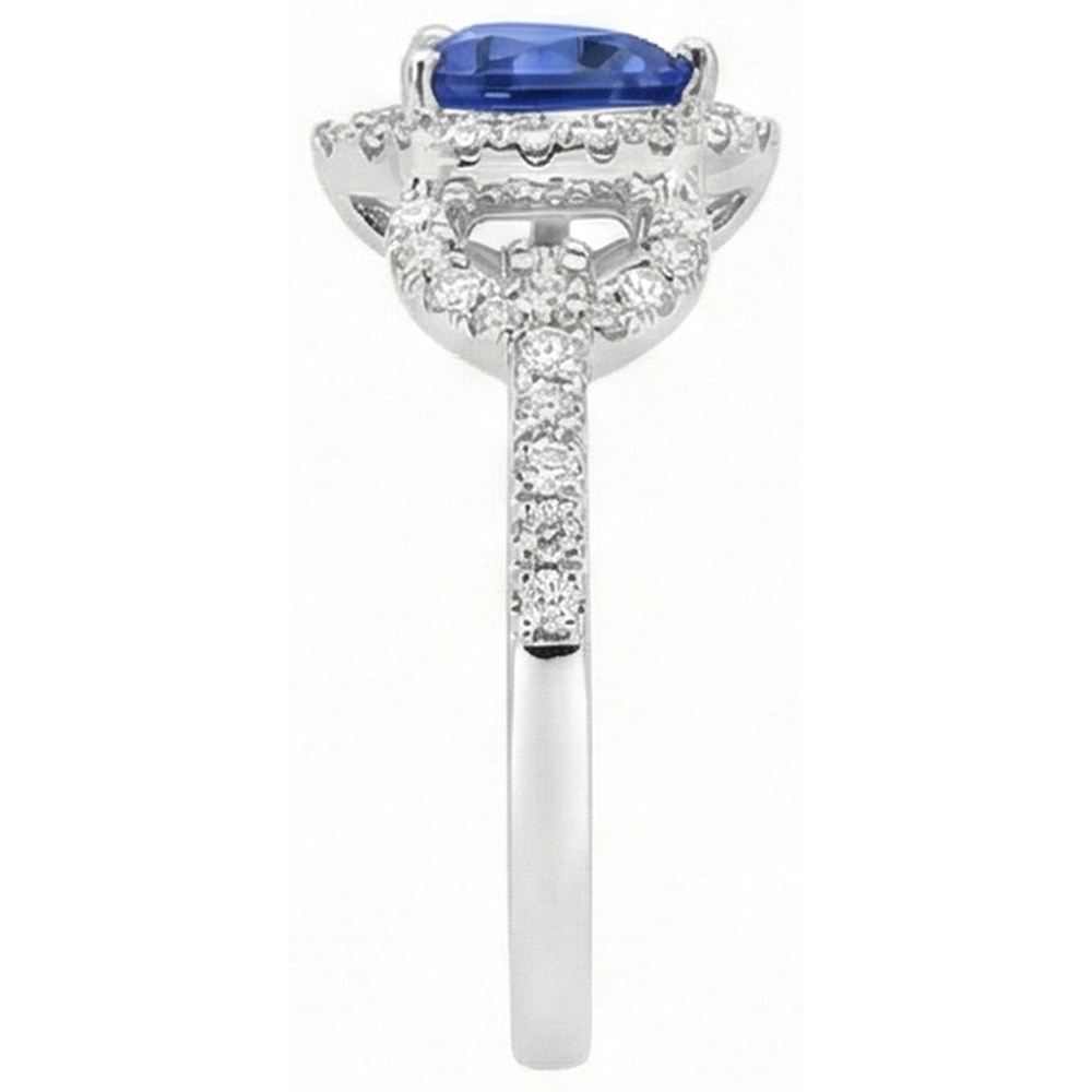 echter trillion diamant 3Karat ring Draufsicht