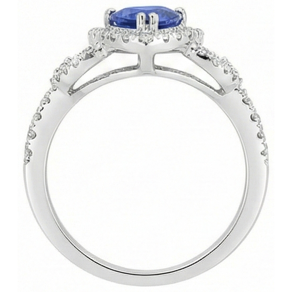 echter trillion diamant 3Karat ring Profilansicht
