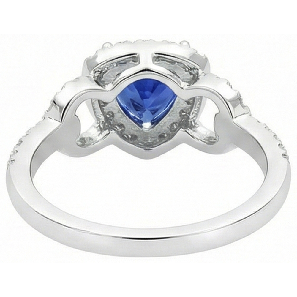 echter trillion diamant 3Karat ring auf Weiß