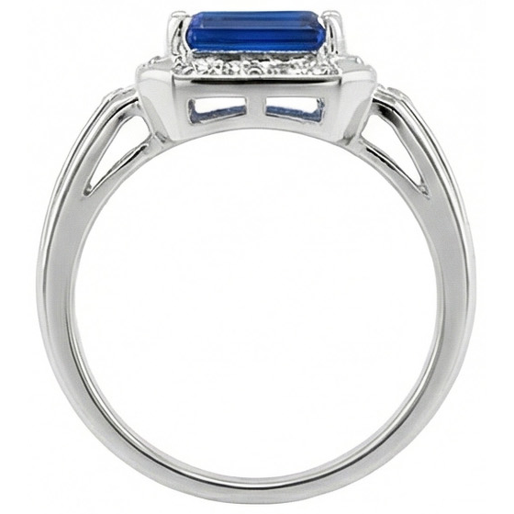 echter round diamant 3.50Karat ring Profilansicht
