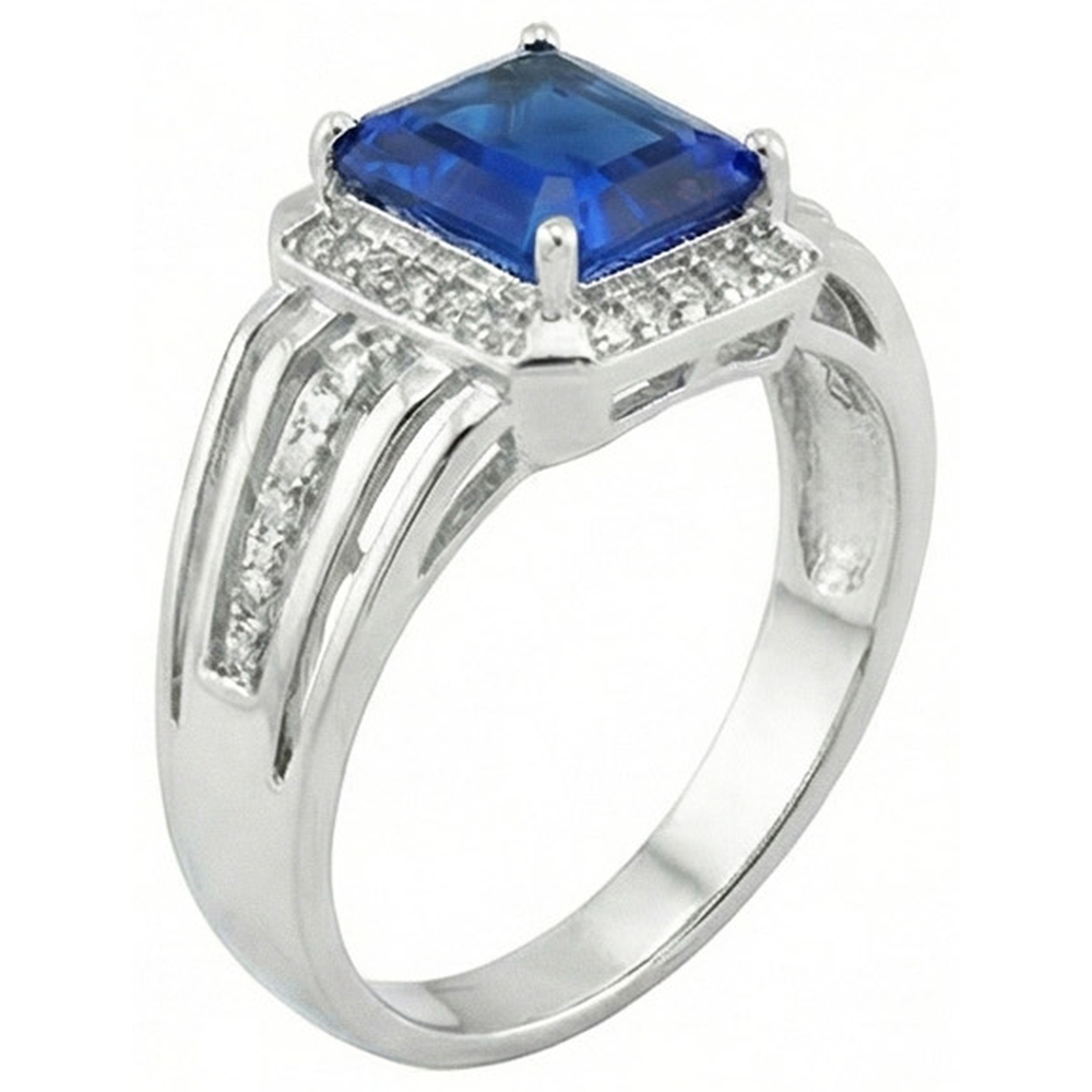 echter round diamant 3.50Karat ring Draufsicht