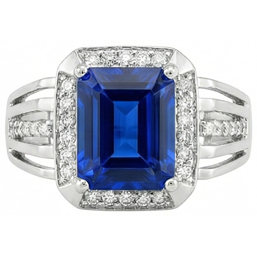 echter round diamant 3.50Karat ring Seitenansicht