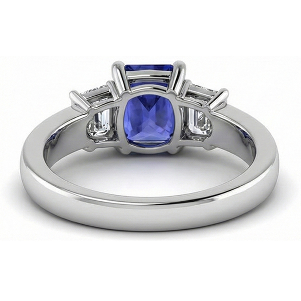 echter princess diamant 3Karat ring mit Diamantbesatz
