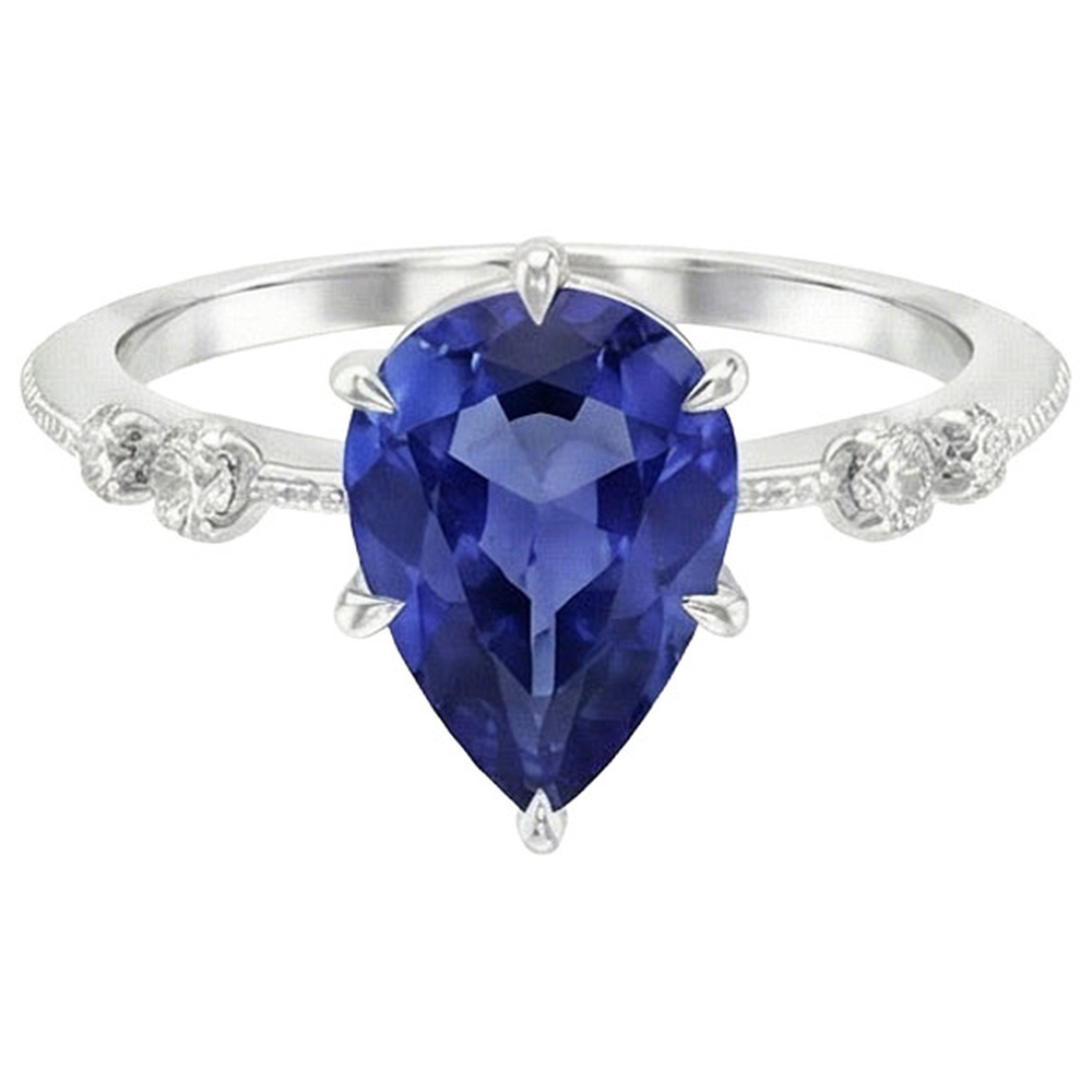 echter round diamant 2.50Karat ring Vorderansicht