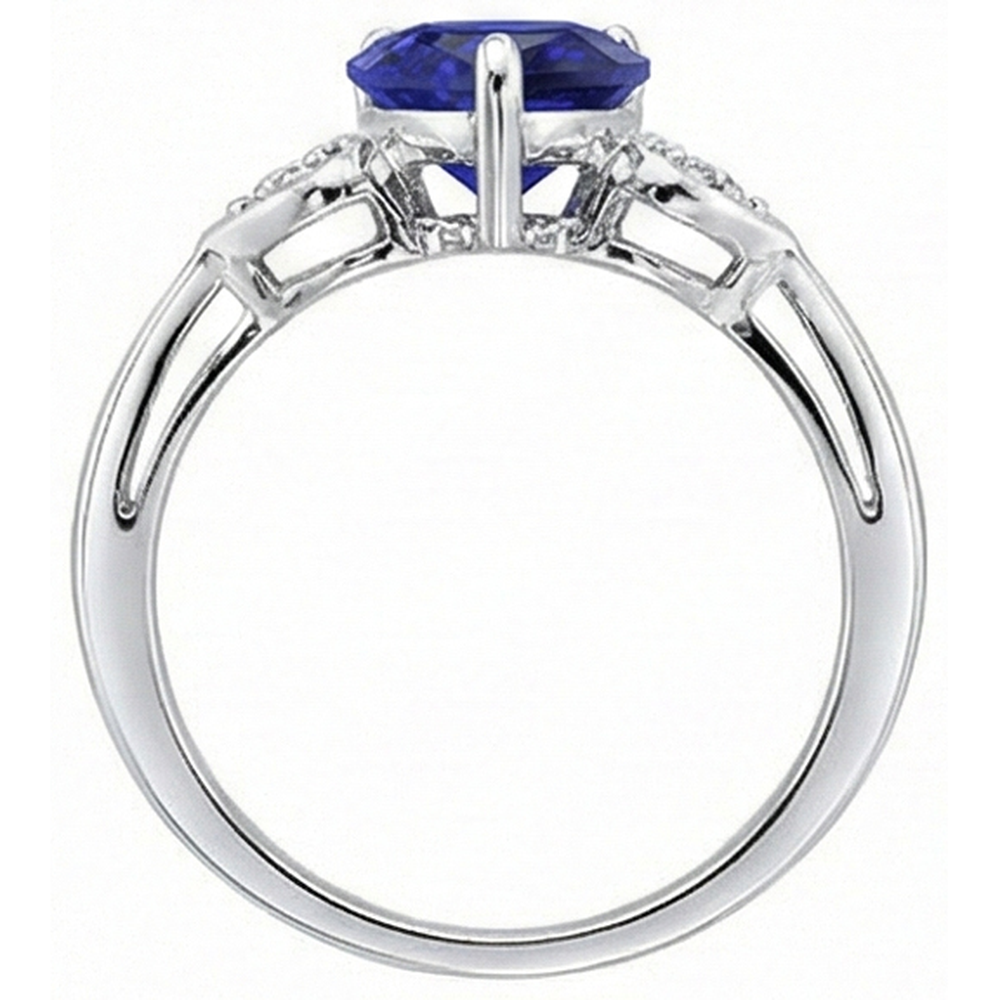 echter round diamant 2.50Karat ring Profilansicht