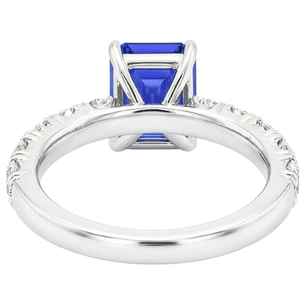 echter round diamant 5Karat ring Detailansicht