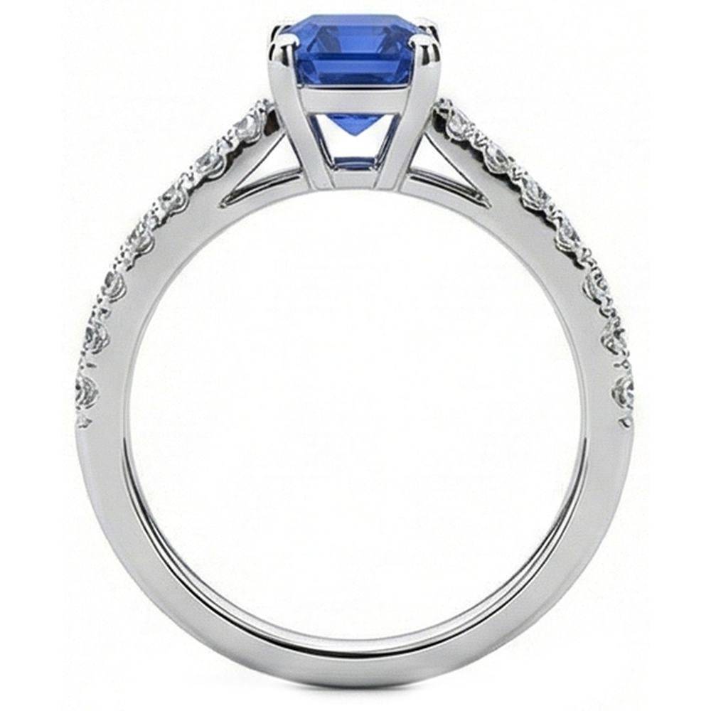 echter round diamant 2.50Karat ring Detailansicht