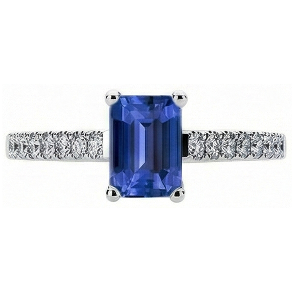 echter round diamant 2.50Karat ring Profilansicht
