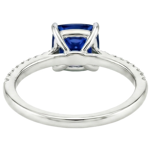 echter round diamant 3.25Karat ring Seitenansicht
