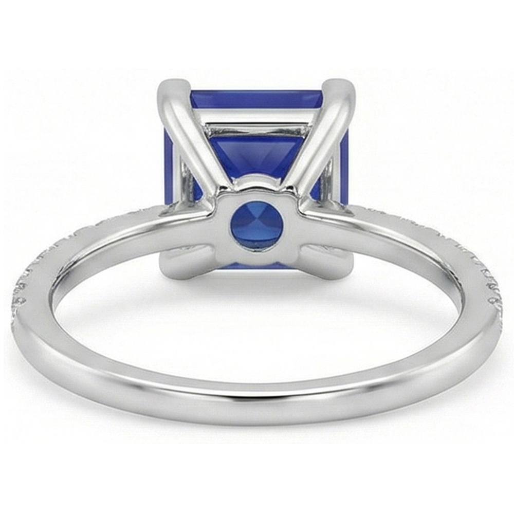 echter princess diamant 5.50Karat ring Draufsicht