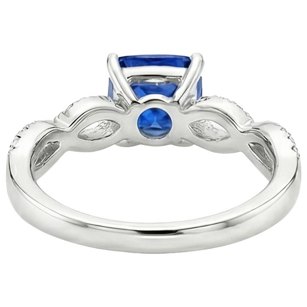 echter round diamant 2.75Karat ring auf Weiß