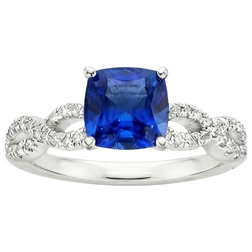 echter round diamant 2.75Karat ring Detailansicht