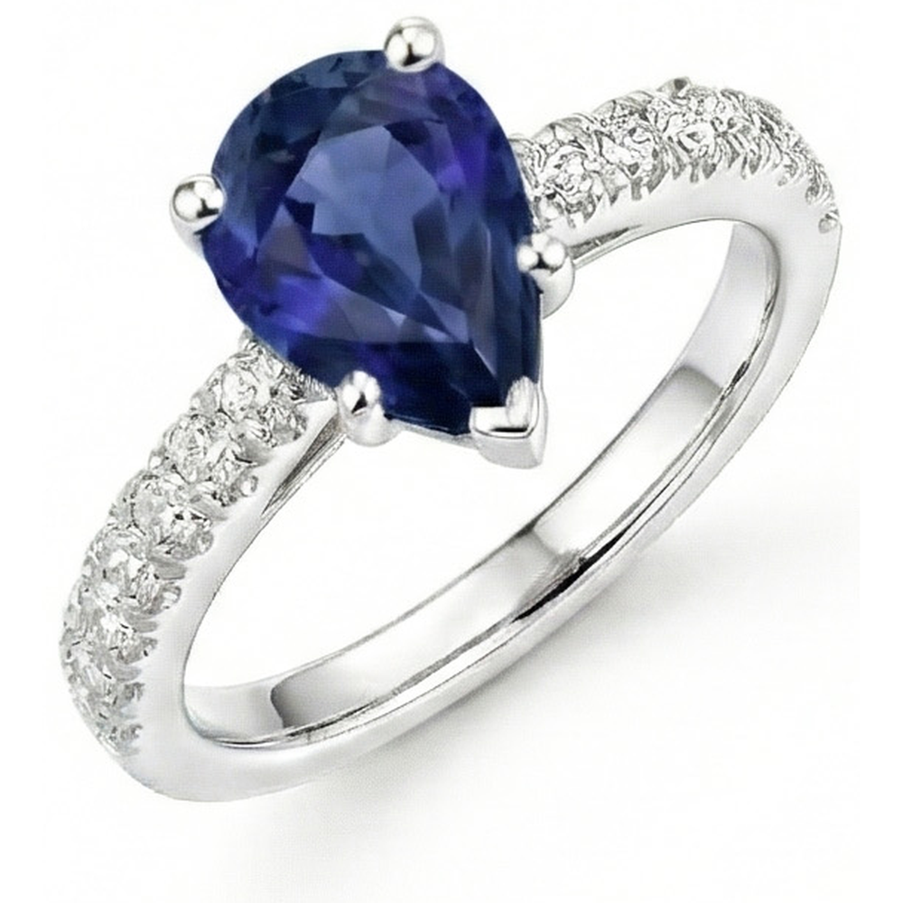 echter round diamant 4Karat ring Seitenansicht