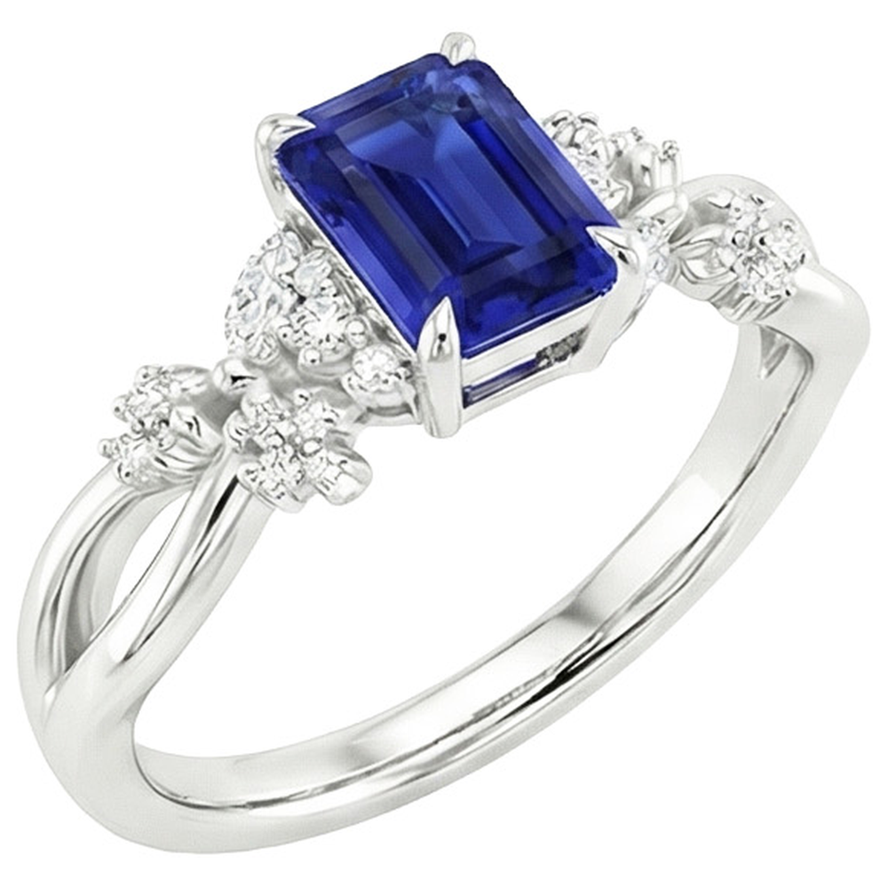 echter marquise diamant 4Karat ring Seitenansicht