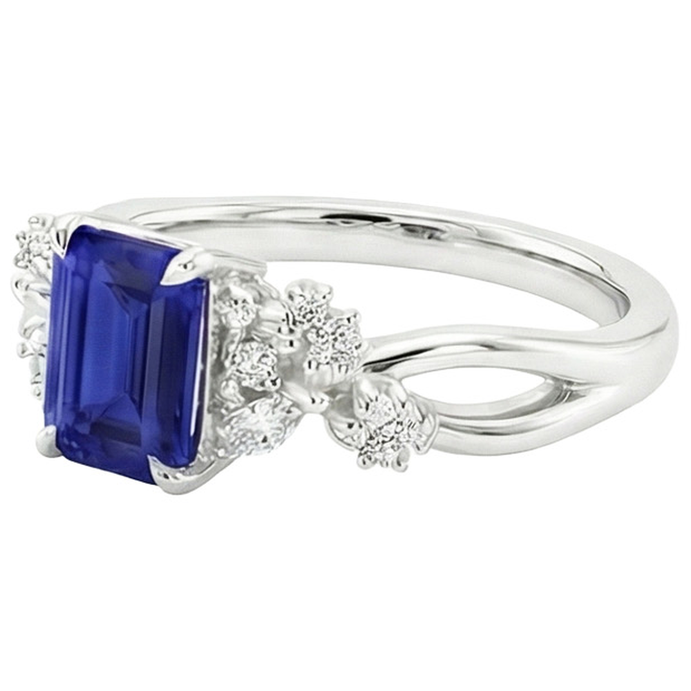 echter marquise diamant 4Karat ring Profilansicht