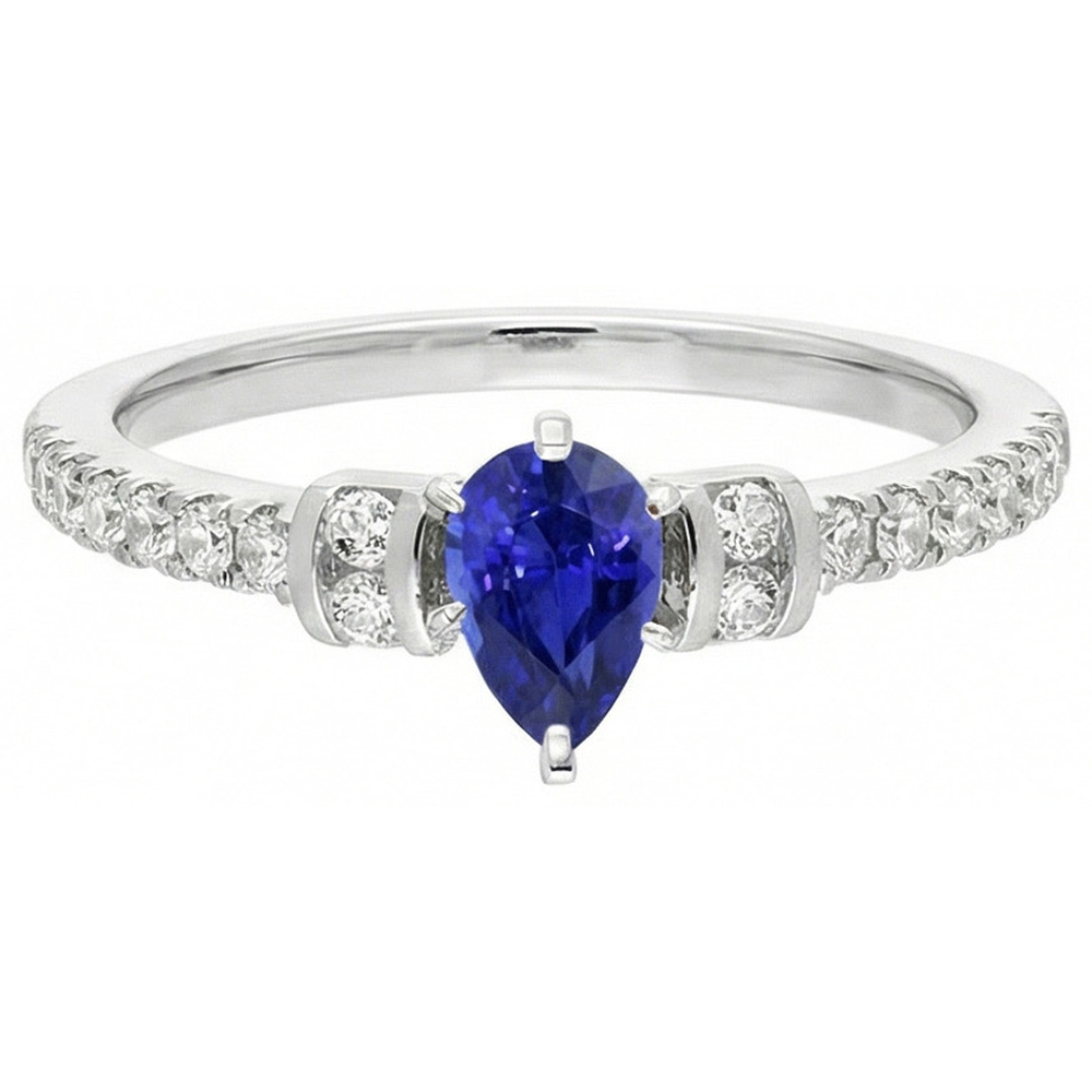 echter round diamant 2.50Karat ring Draufsicht