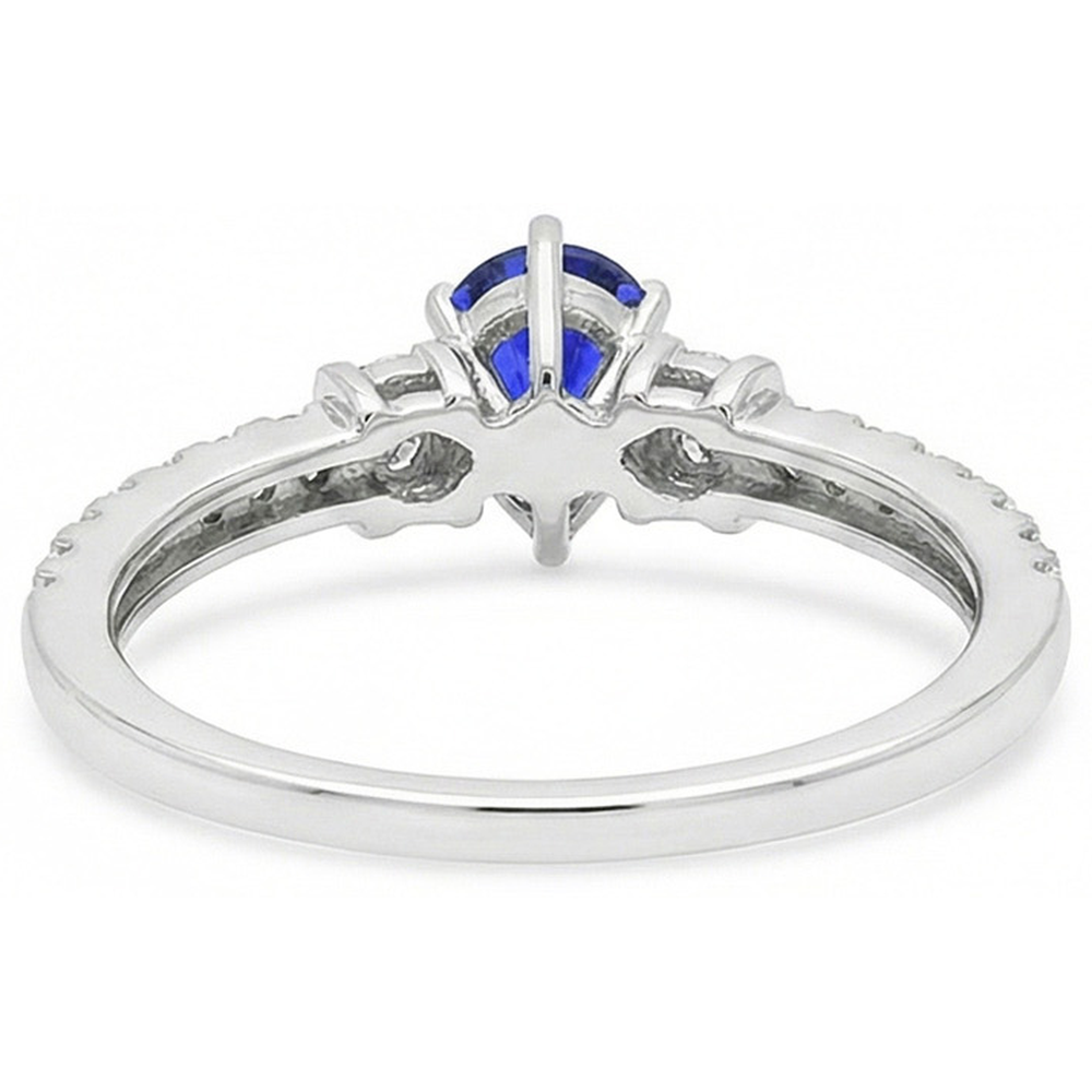 echter round diamant 2.50Karat ring auf Weiß