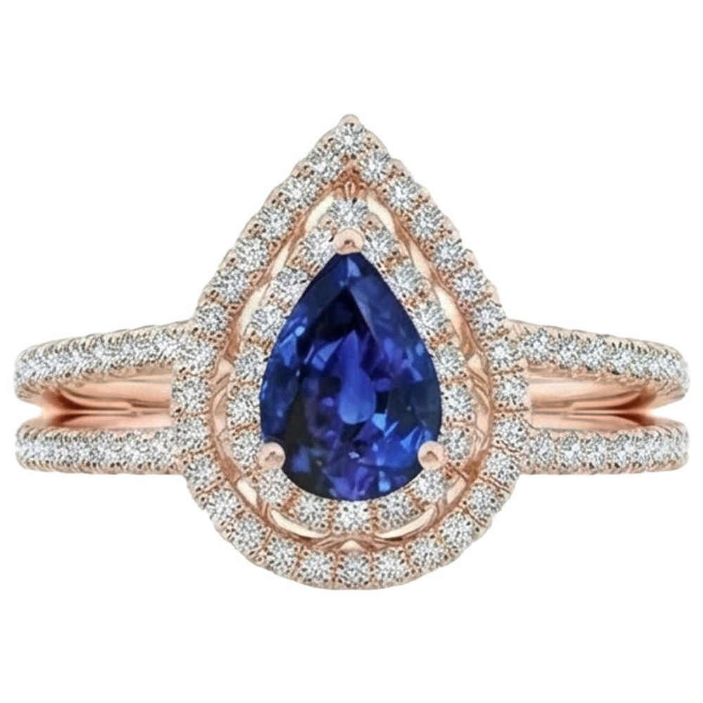 echter round diamant 5.75Karat ring Seitenansicht