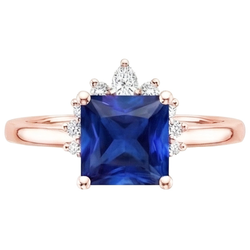 Echter Diamant Ring 5.50 Karat - 14K Roségold