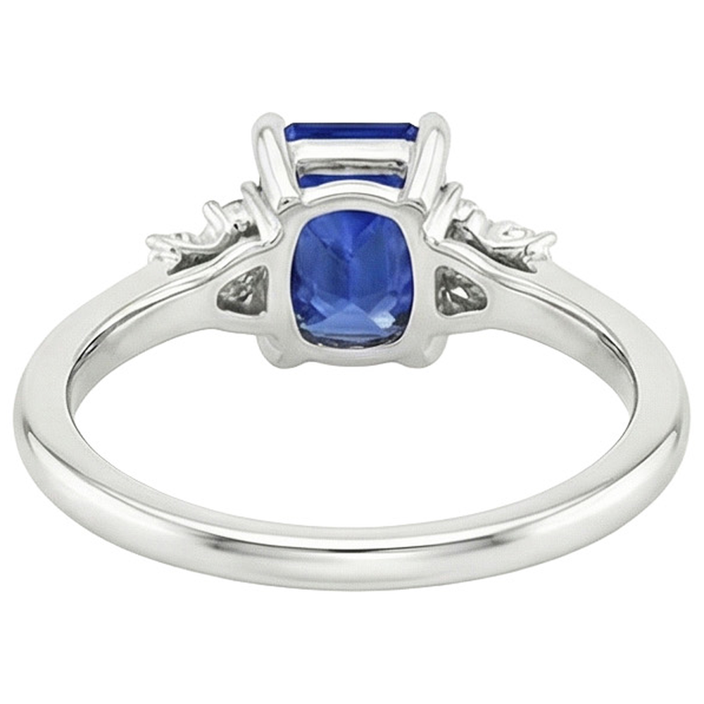 echter round diamant 4Karat ring Draufsicht