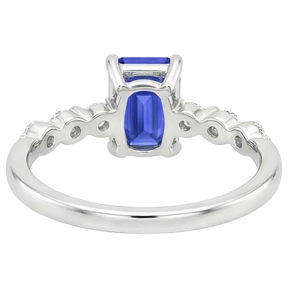 echter round diamant 3.50Karat ring Draufsicht