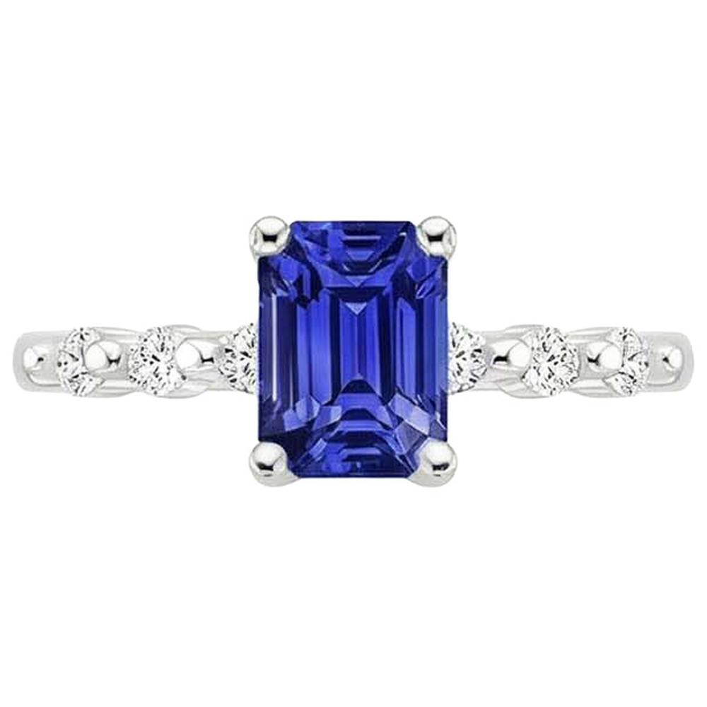 echter round diamant 3.50Karat ring Profilansicht