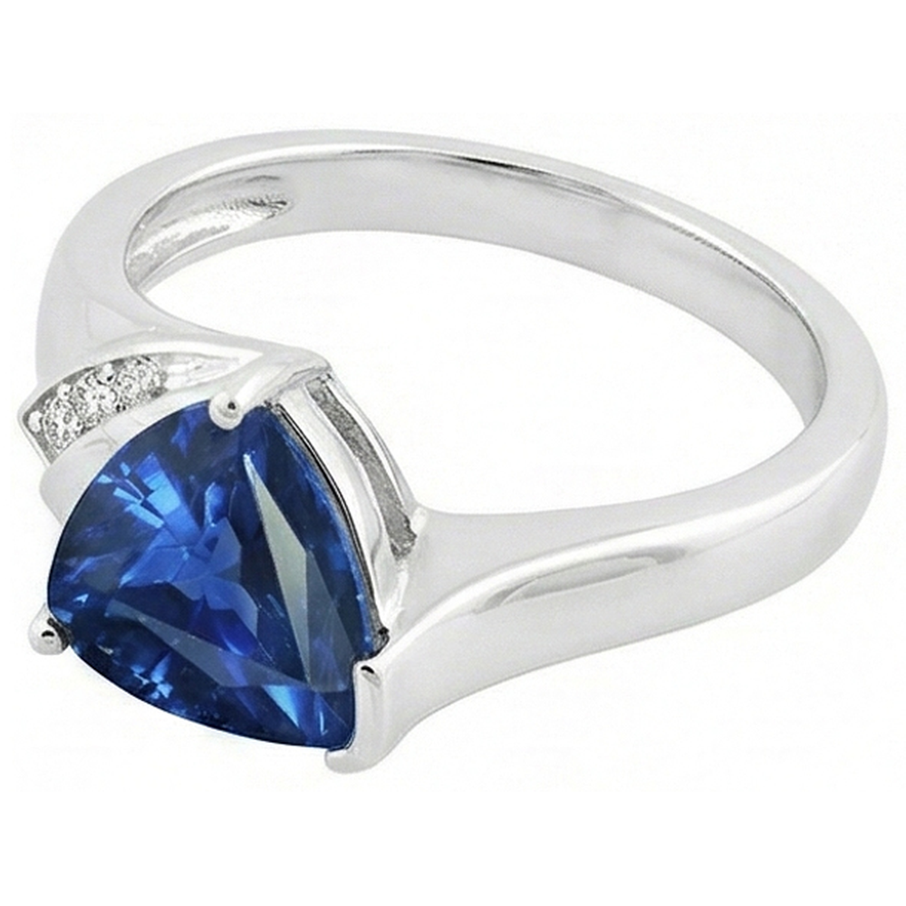 echter trillion diamant 1.75Karat ring Detailansicht