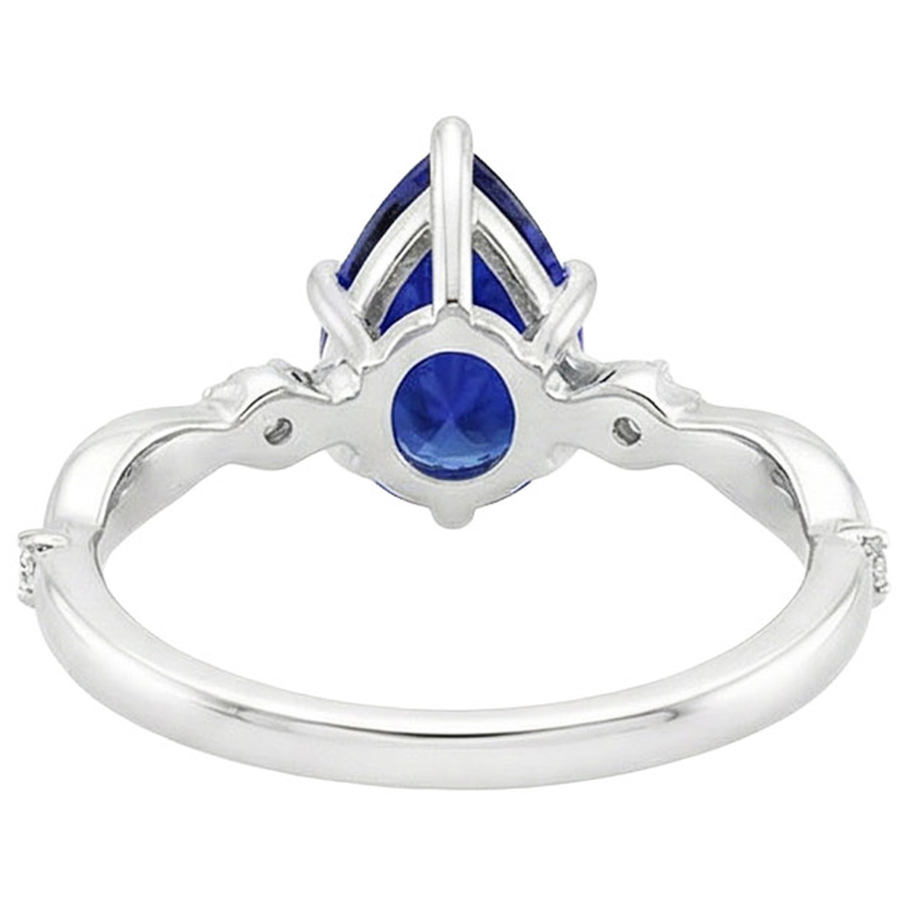 echter round diamant 3Karat ring Seitenansicht
