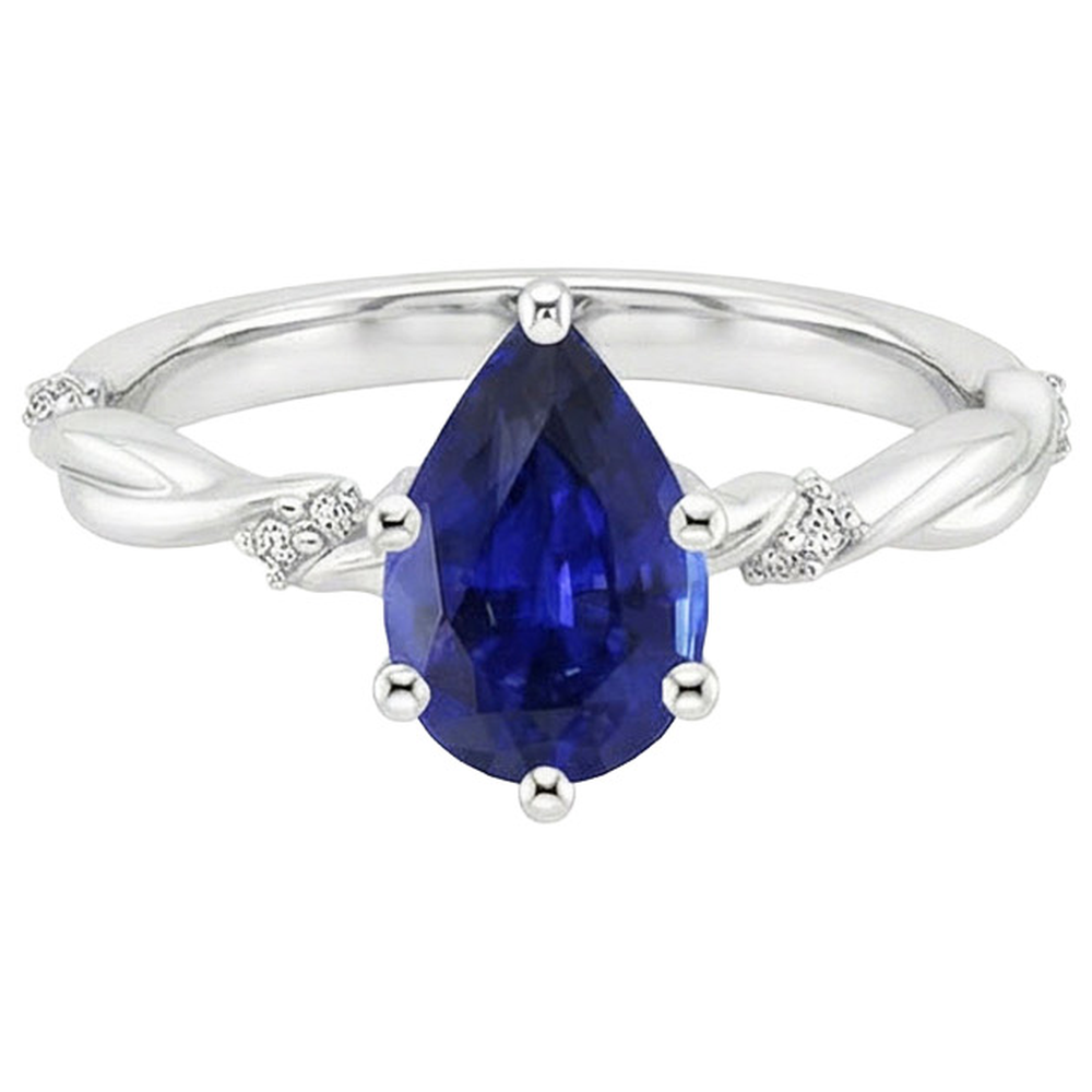 echter round diamant 3Karat ring Draufsicht