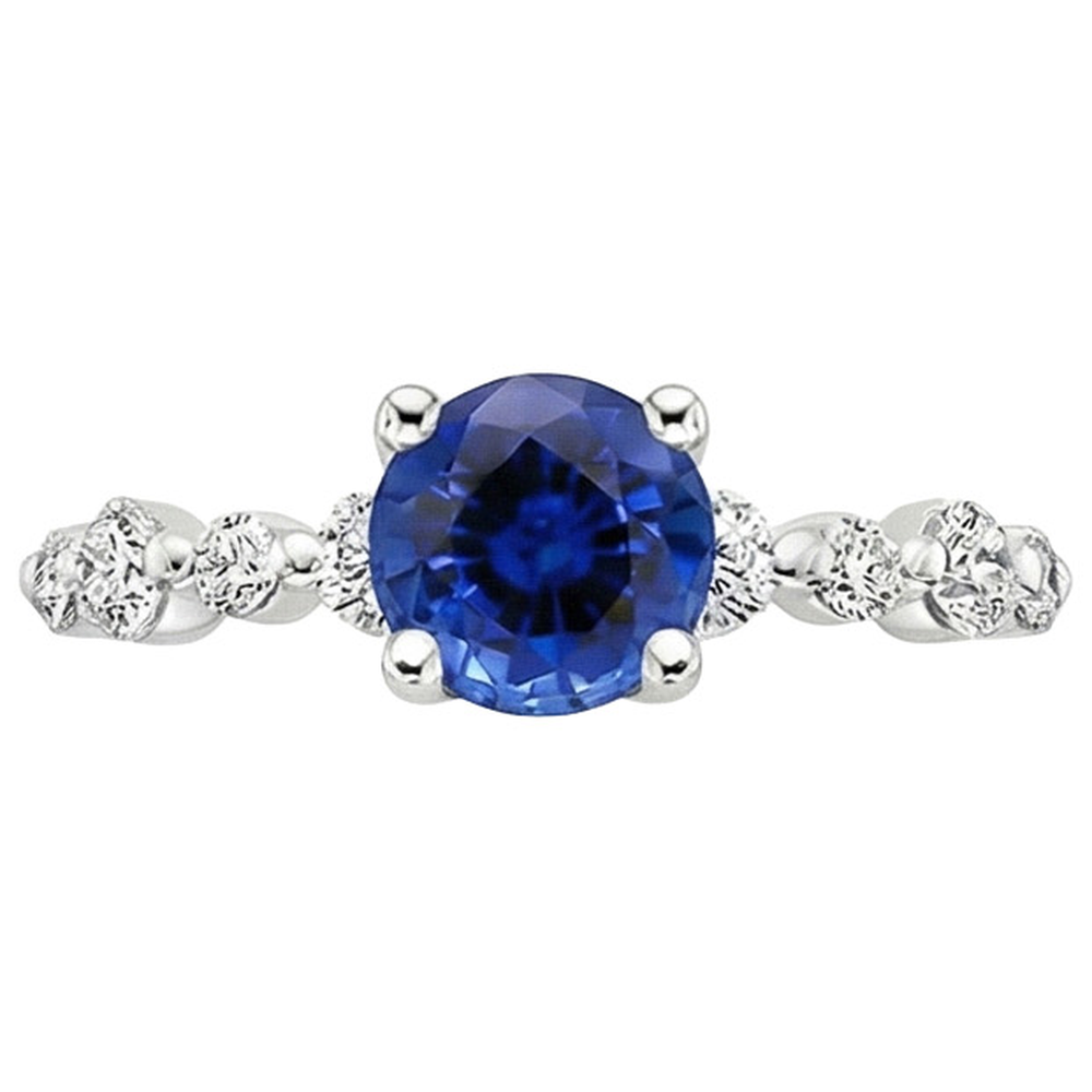 echter round diamant 3Karat ring Detailansicht