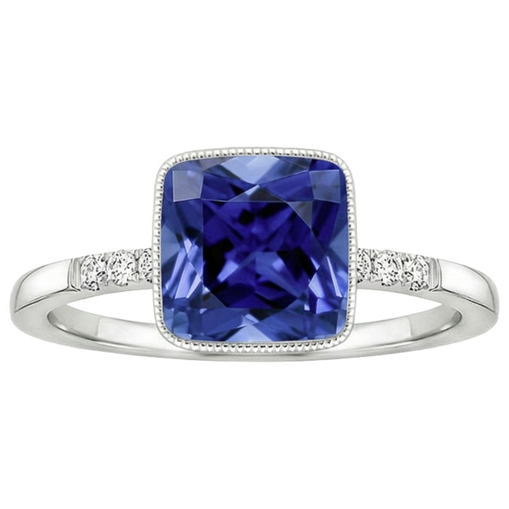 echter round diamant 6Karat ring Detailansicht