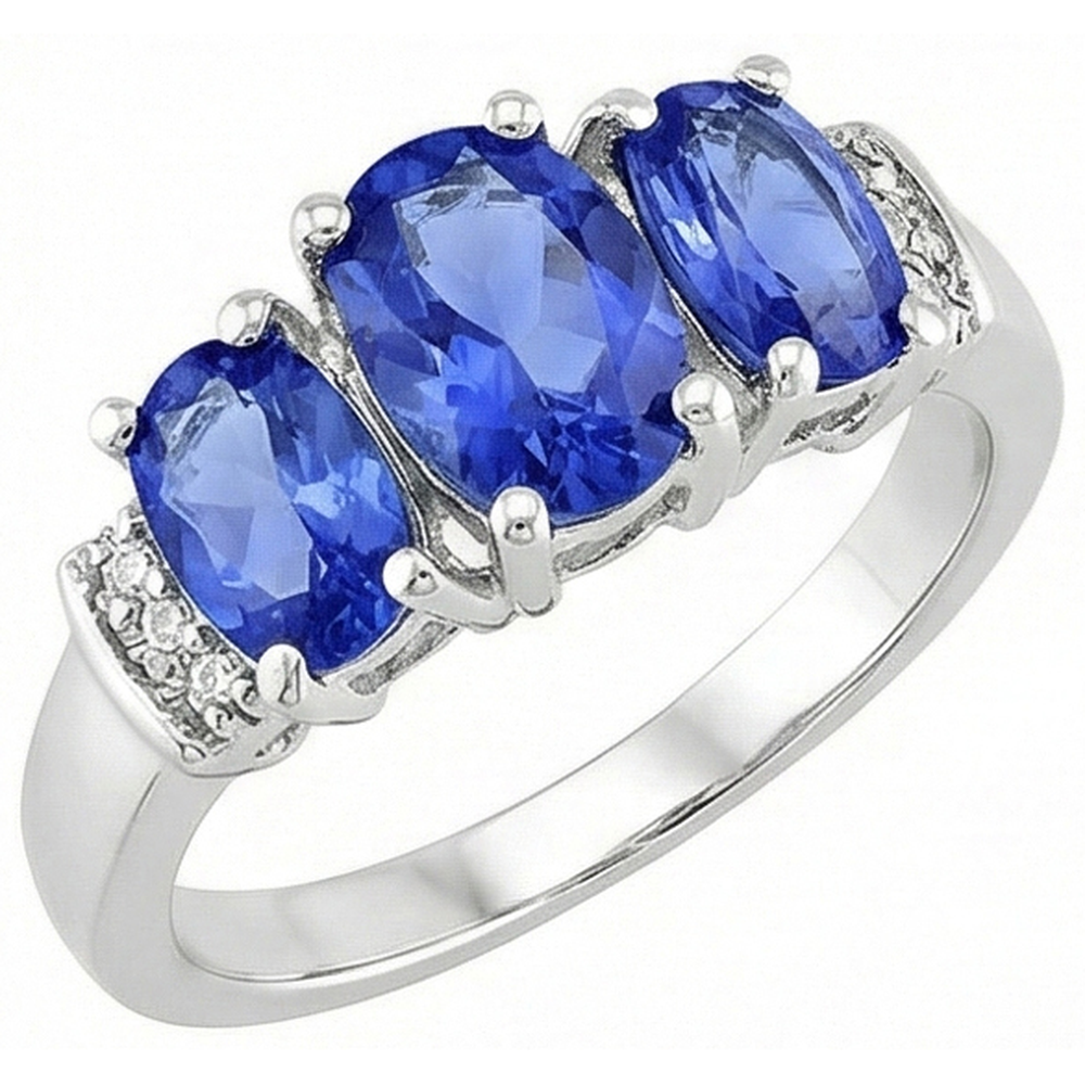 echter round diamant 5.25Karat ring Vorderansicht
