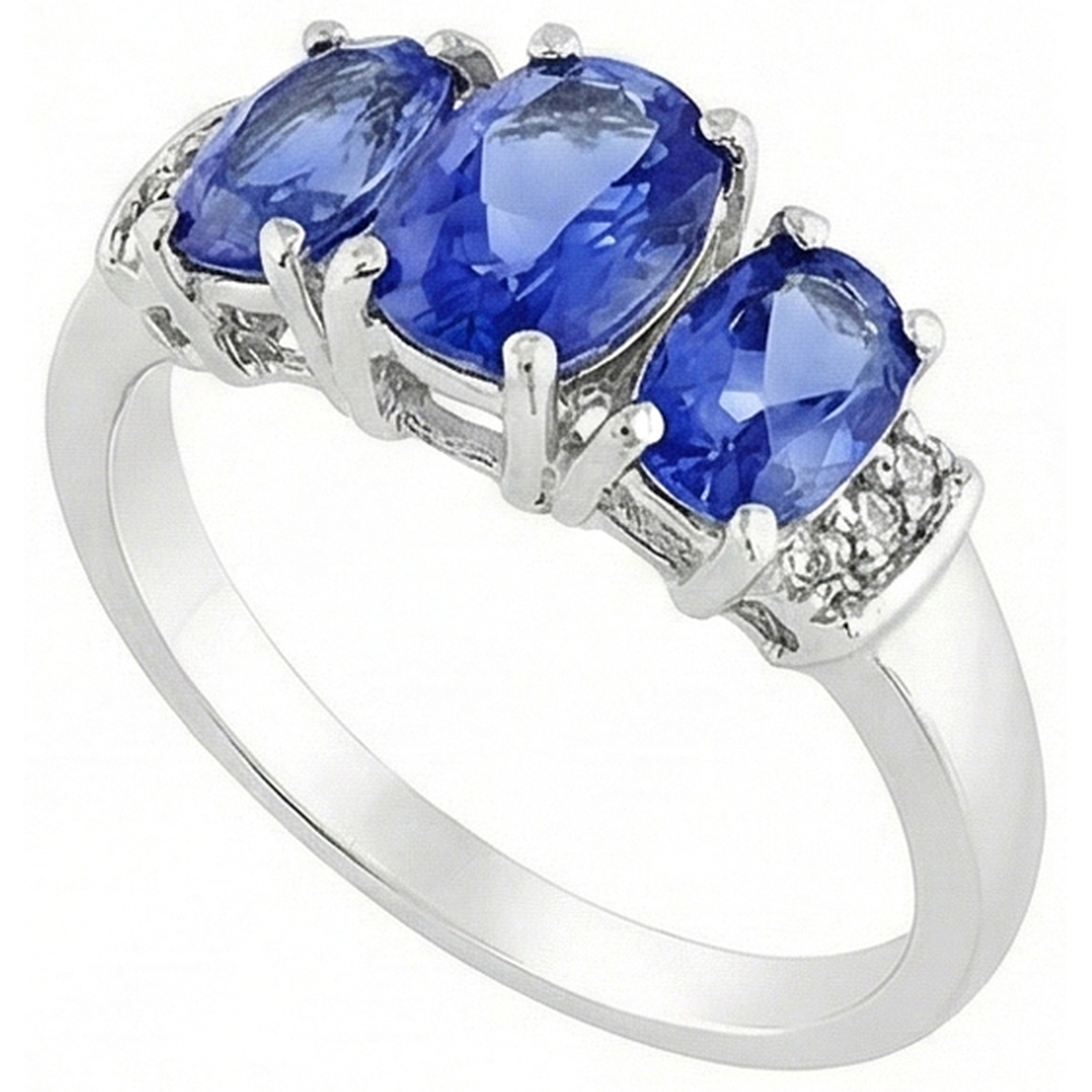 echter round diamant 5.25Karat ring Detailansicht
