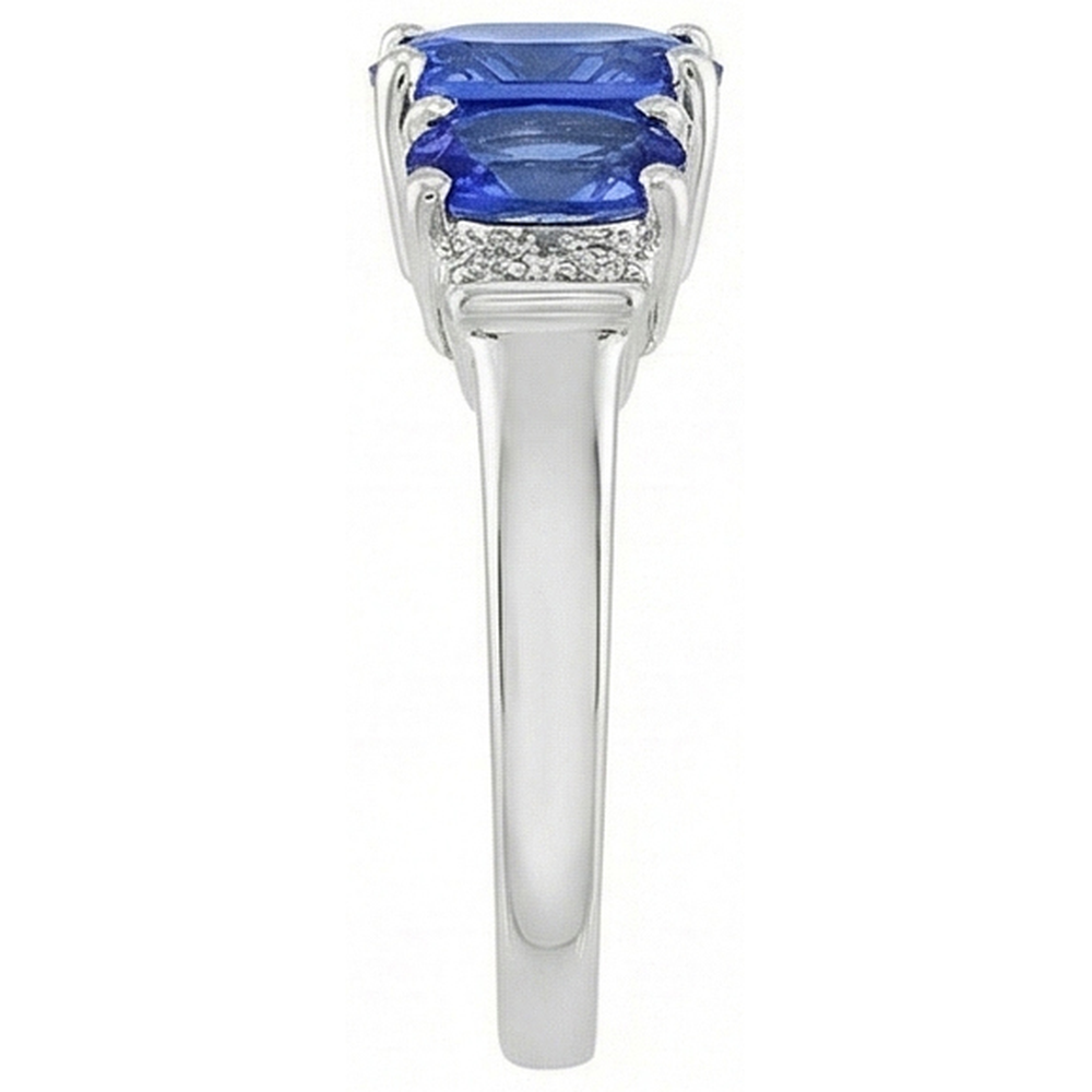 echter round diamant 5.25Karat ring Draufsicht