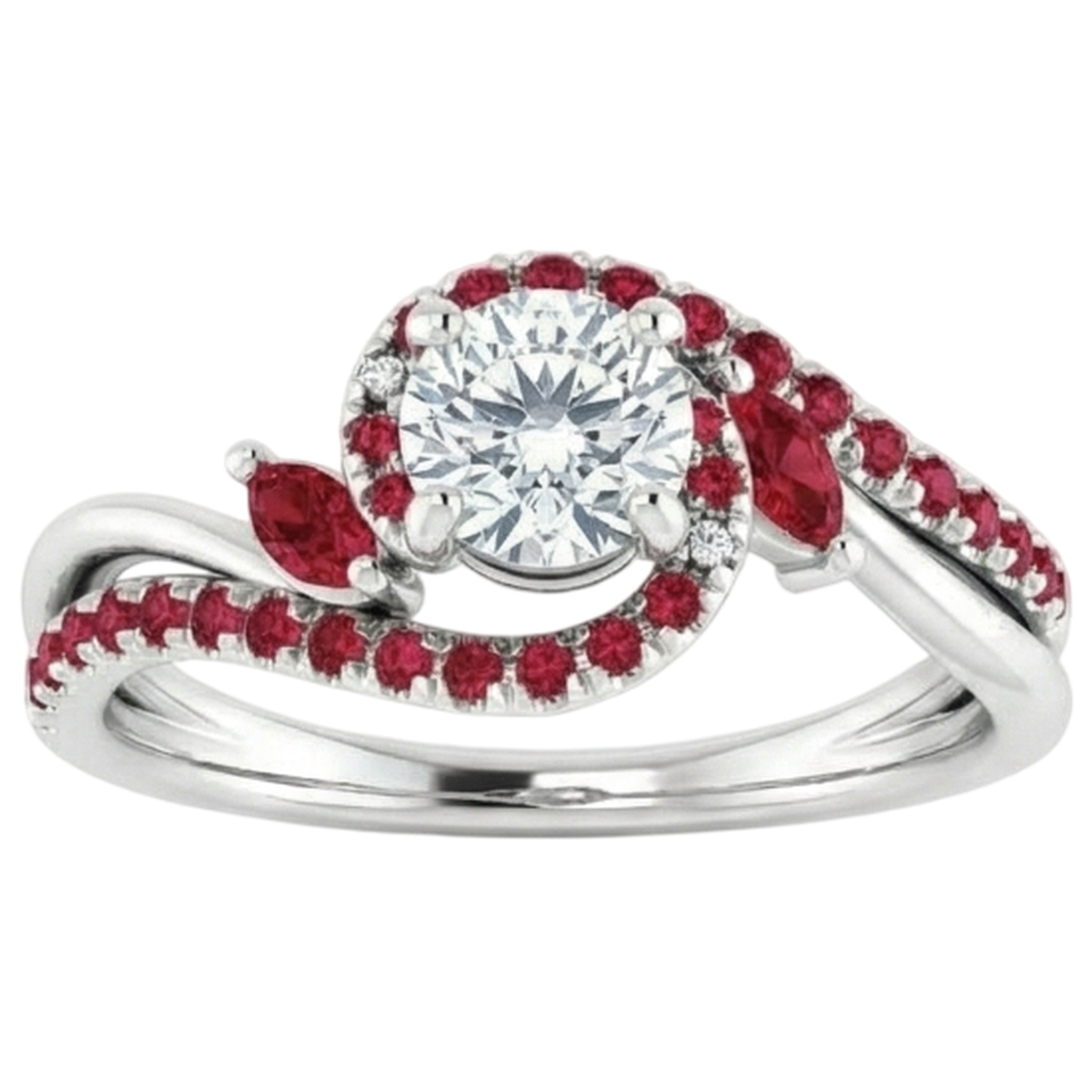 Diamantring 1.65 Karat Burmese Rubin Damen Schmuck