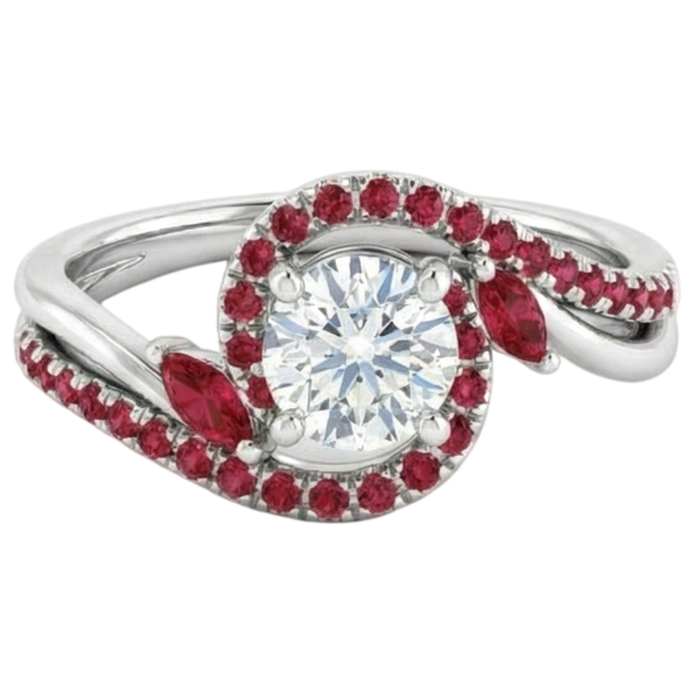 Diamantring 1.65 Karat Burmese Rubin Damen Schmuck