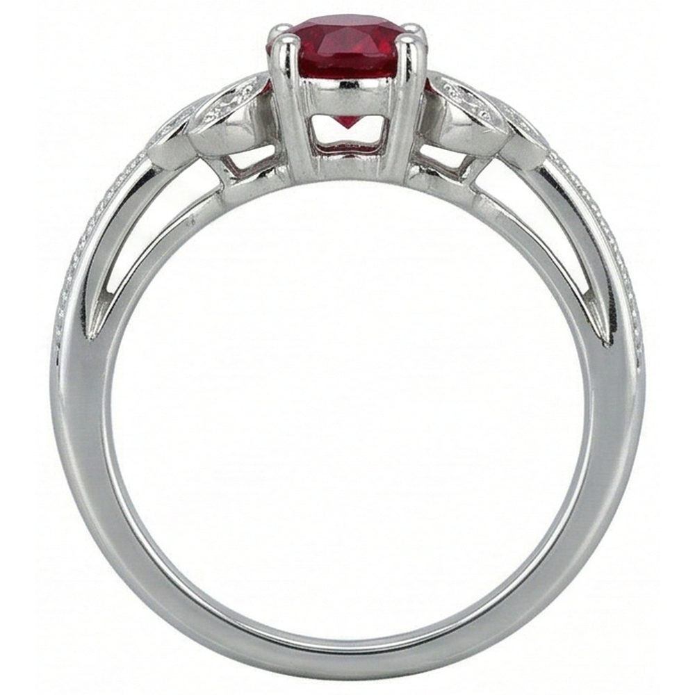 Diamantring Antik-Stil 1 Karat Milgrain Schmuck Edelstein