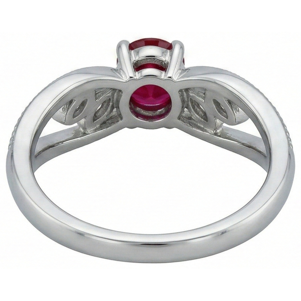 Diamantring Antik-Stil 1 Karat Milgrain Schmuck Edelstein
